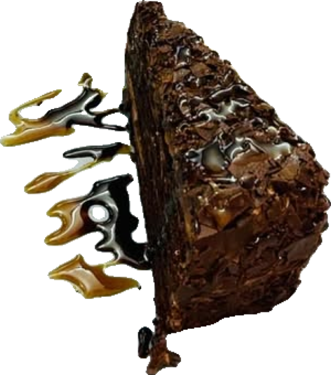 Chocolate fudge cake slice